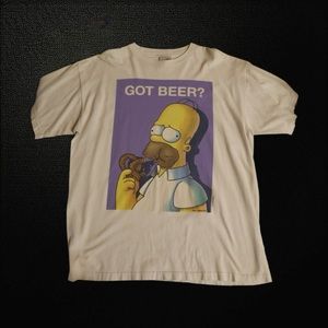 Single stitch 1995  stanley desantis tee Homer Simpson tee